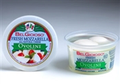 BelGioioso Fresh Mozzarella Cheese 6/8oz Cups 4oz Ovolini (3#)