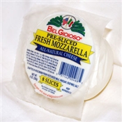 BelGioioso Fresh Mozzarella Cheese 12/8oz Pre-Sliced Balls thermoform (6#)